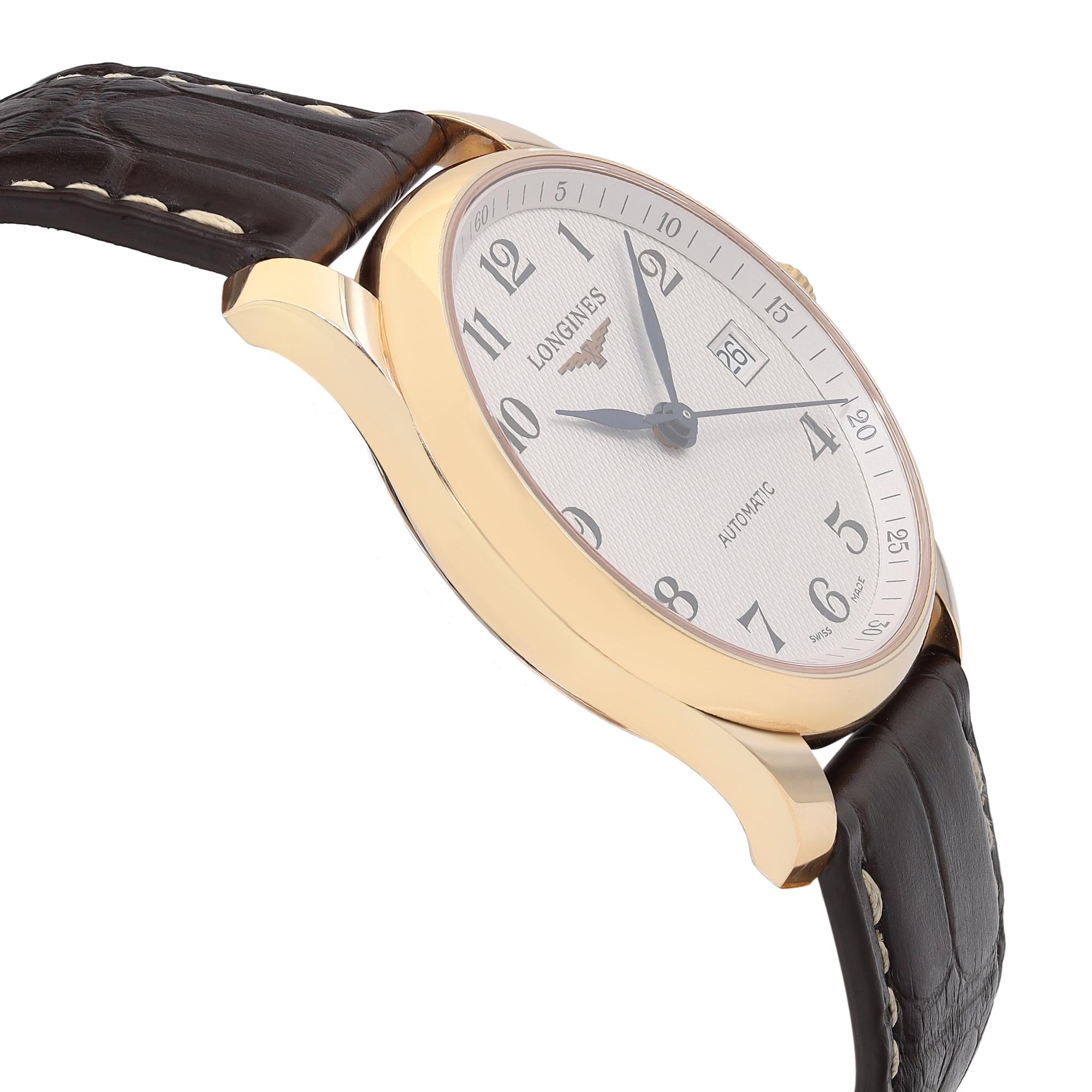 longines master collection rose gold