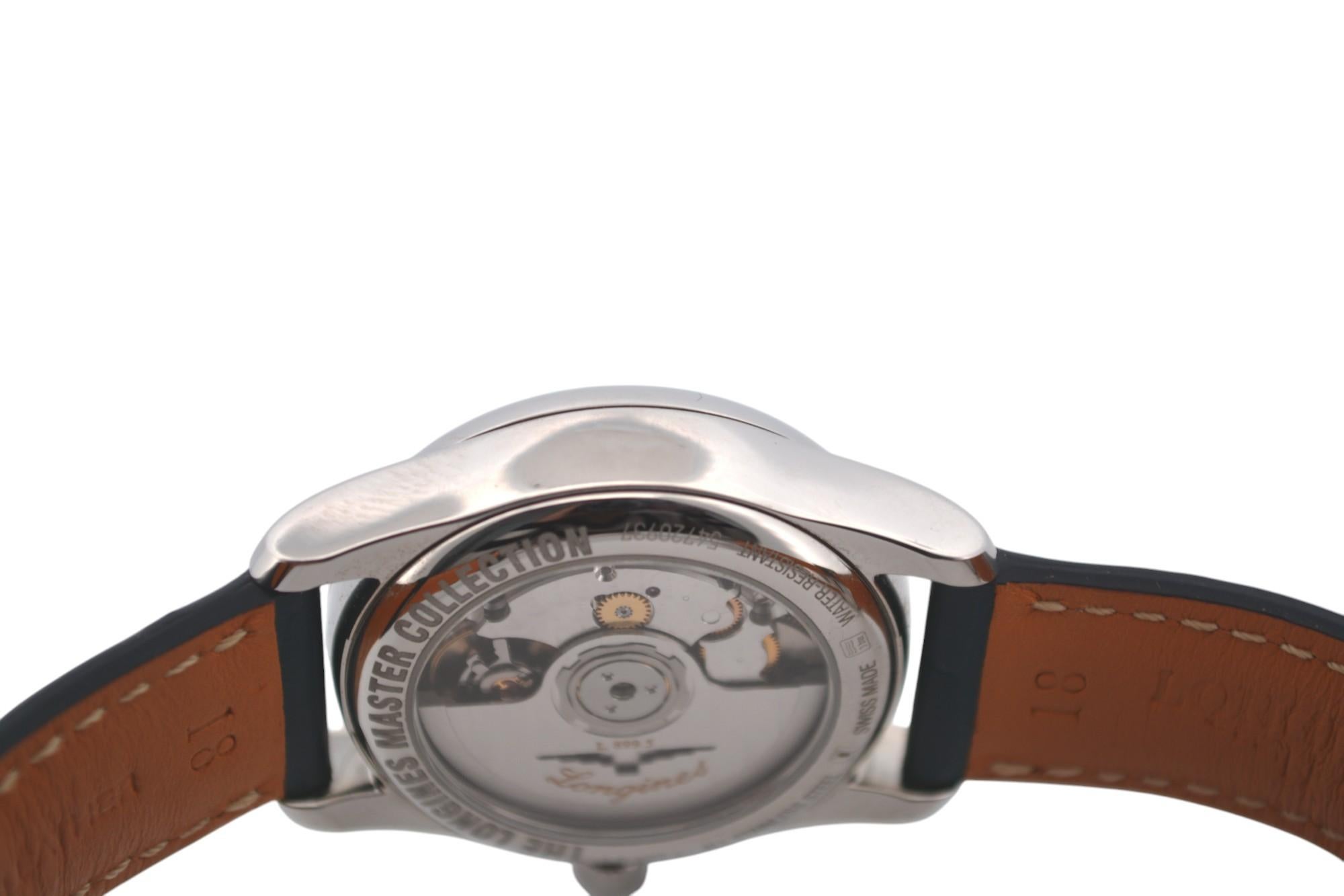 Longines Master Collection 34 Stahlblaue Stahlschachtel+Bücher 2024 Ref: L2.409.4.97.0 im Angebot 9