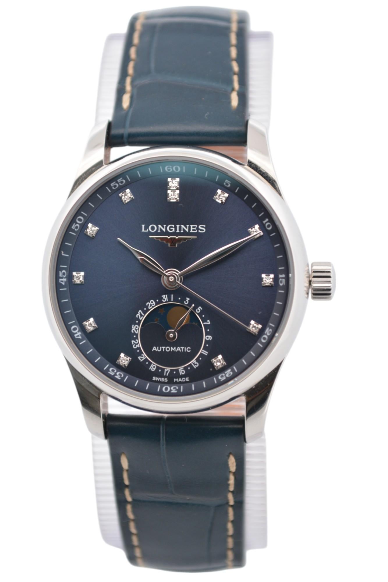 Longines Master Collection 34 Stahlblaue Stahlschachtel+Bücher 2024 Ref: L2.409.4.97.0 im Angebot 11