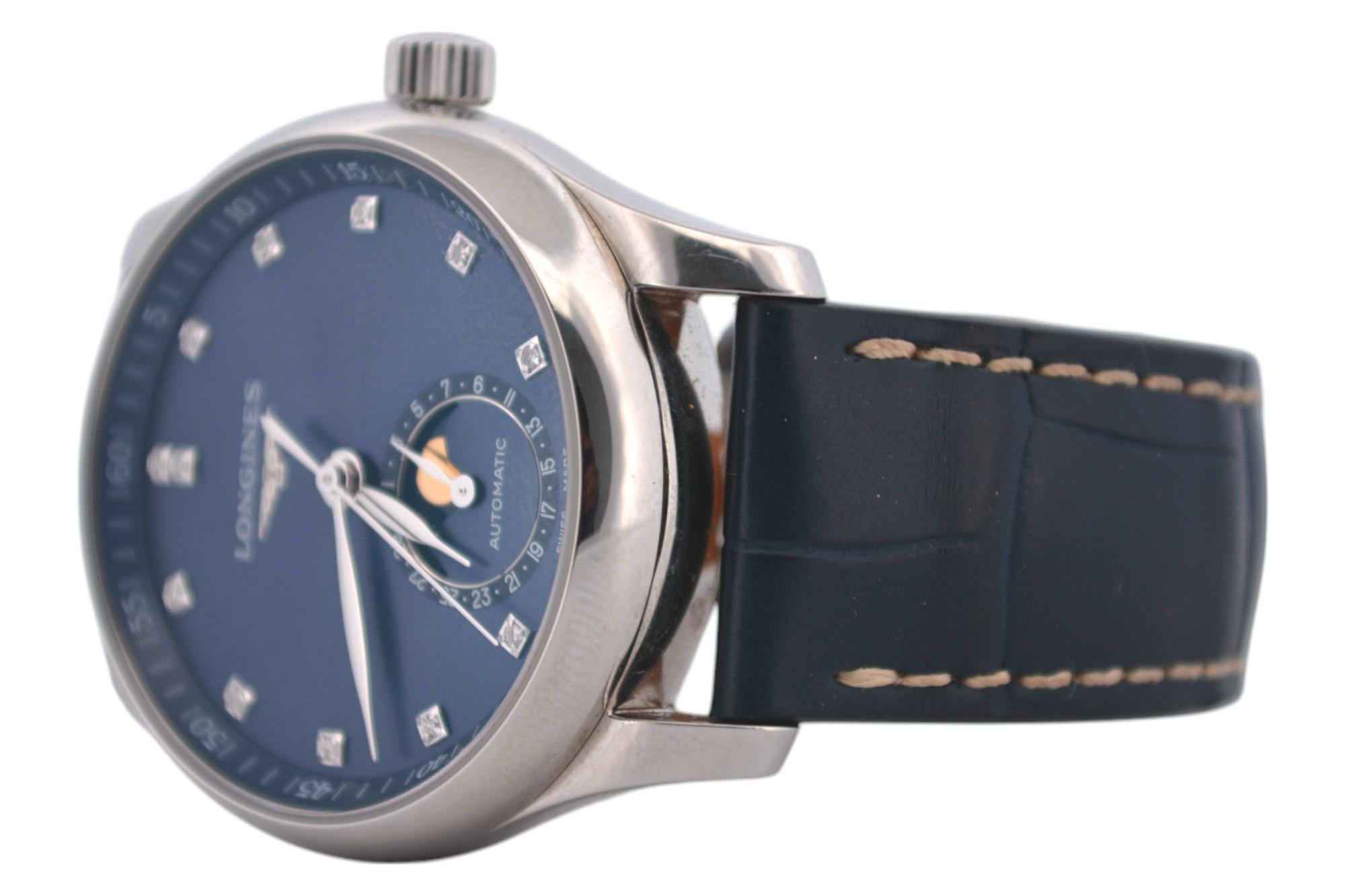 Longines Master Collection 34 Stahlblaue Stahlschachtel+Bücher 2024 Ref: L2.409.4.97.0 im Angebot 1