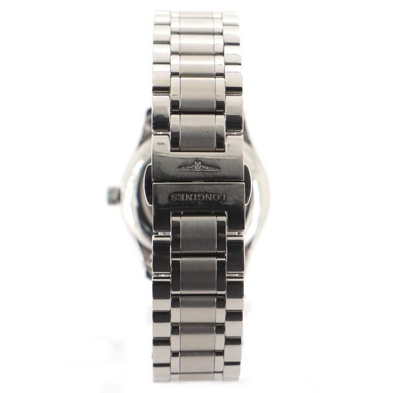 Longines Master Collection Automatic Watch Stainless Steel with Diamond Markers In Good Condition In New York, NY