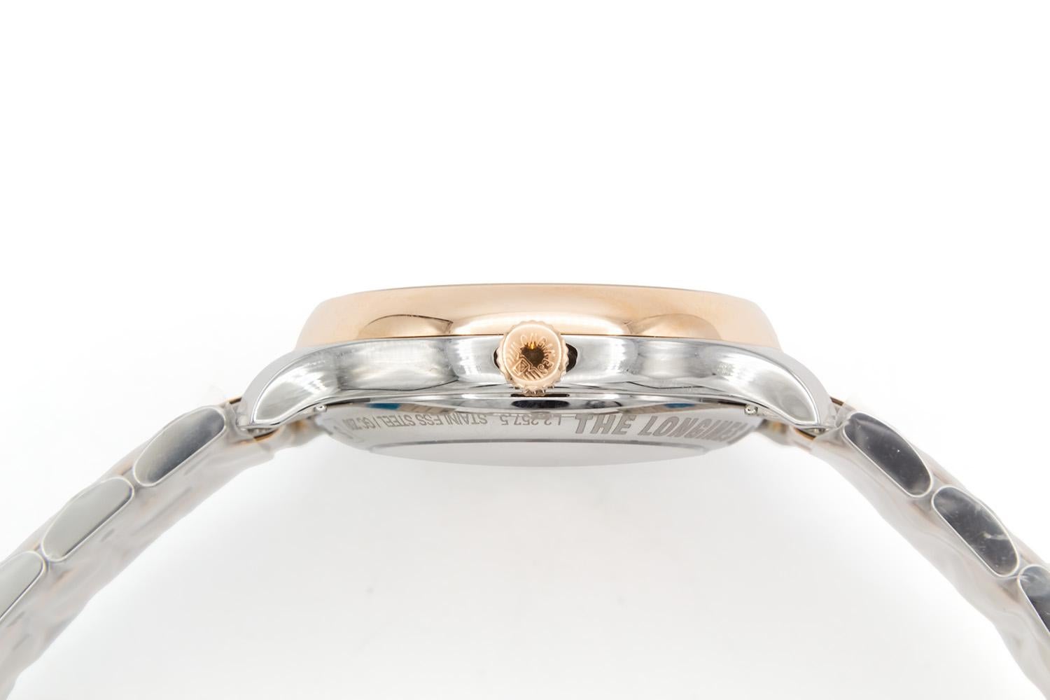 Longines Master Collection Ladies 29mm Two Tone Gold Automatic Watch Diamond BNP 1