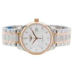 Longines Master Collection Ladies 29mm Two Tone Gold Automatic Watch Diamond BNP