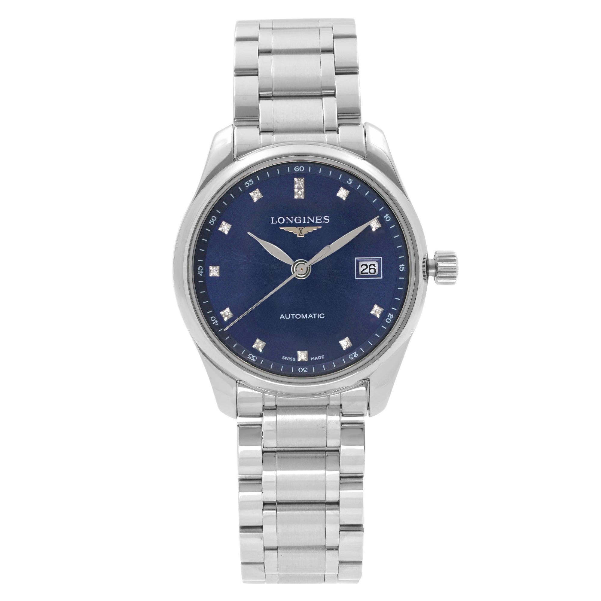 Longines Master Collection Steel Blue Dial Automatic Ladies Watch L2.257.4.97.6