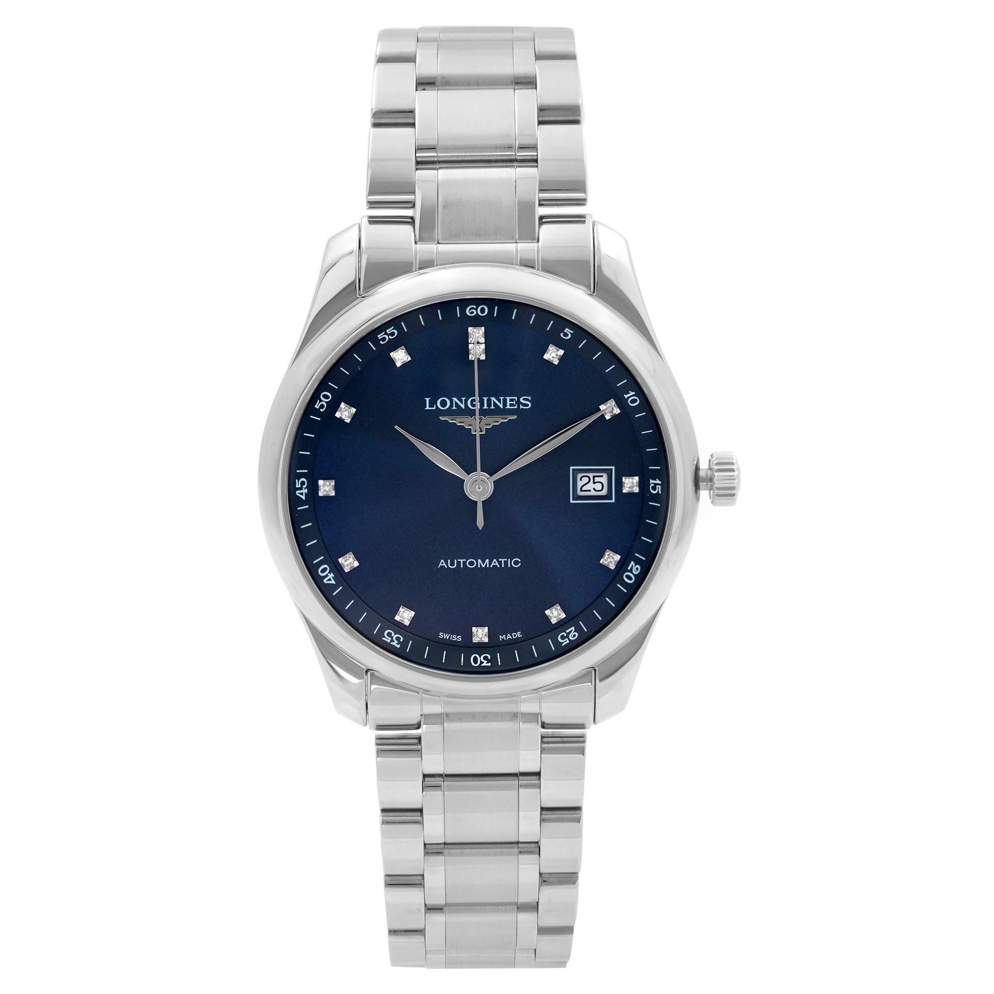 Longines Master Collection Steel Blue Dial Mens Watch L2.793.4.97.6