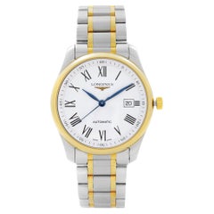 Montre pour homme Longines Master Collection en acier avec cadran blanc bicolore L2.793,5.19.7