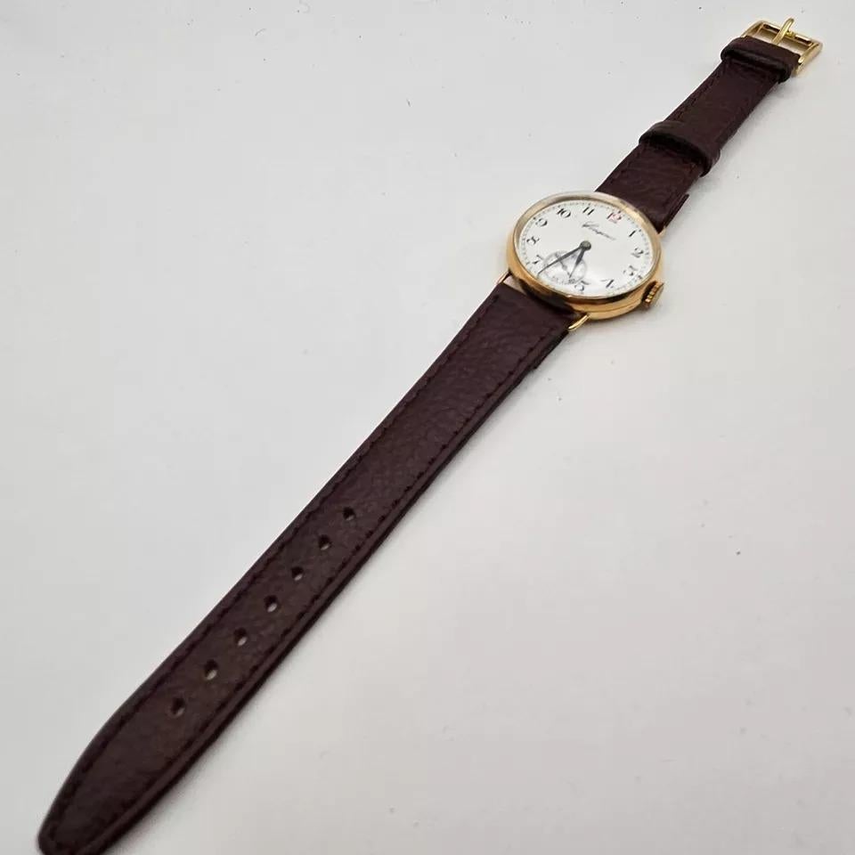 Longines Men's 9ct Gold Wristwatch Fully Serviced 1 Year Guarantee For Sale 4