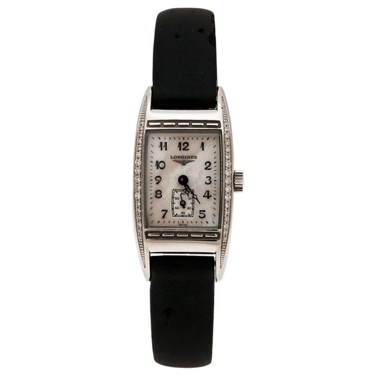 Longines Mother of Pearl Stainless Steel BelleArti L2 Women's Wristwatch 19mm