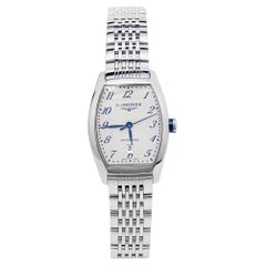 Used Longines Opaline White Guillochevidenza L2.142.4.73.6 Women's Wristwatch 30 mm
