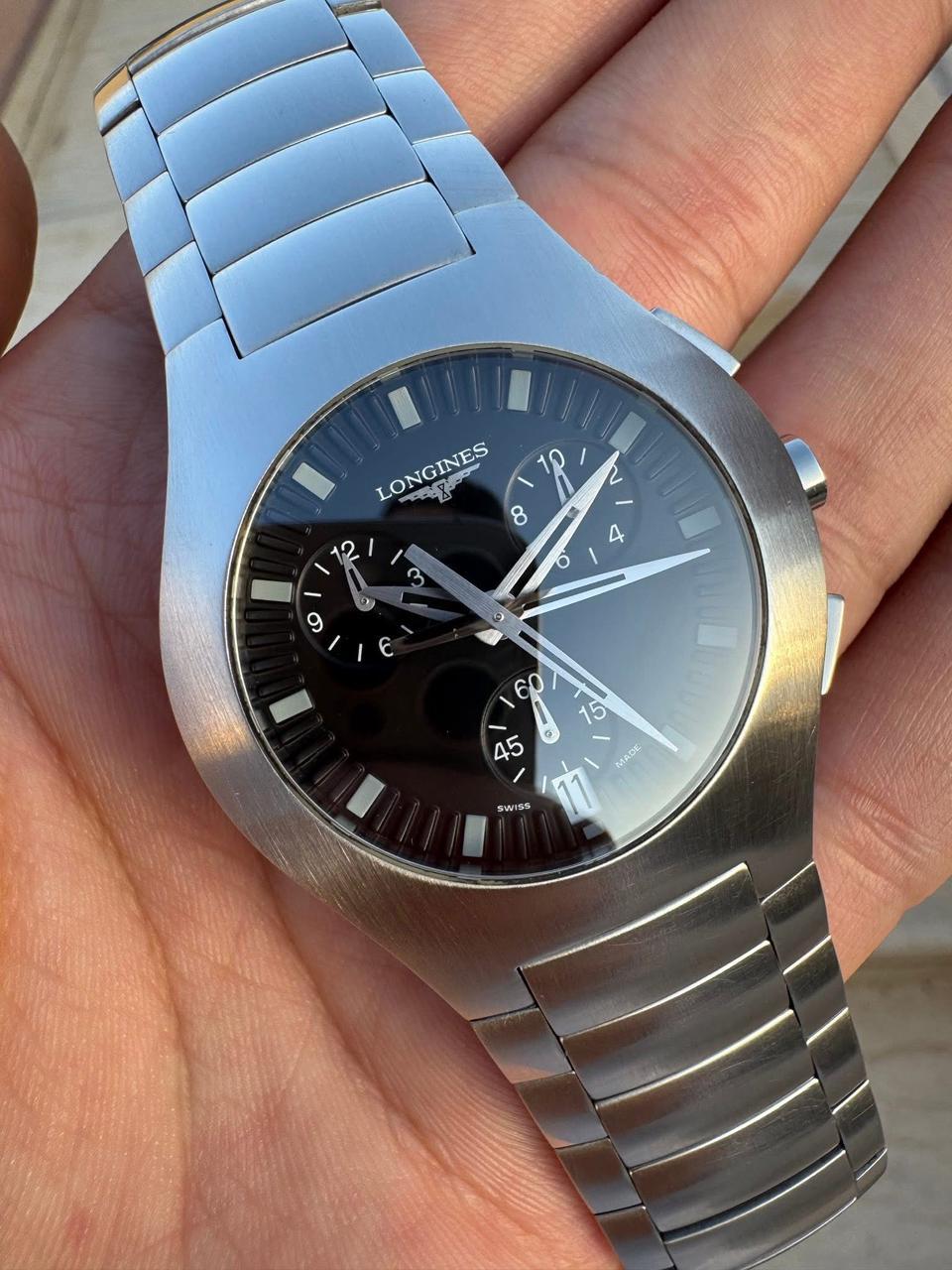 Longines Oposition L3 618 4 Cronografo Orologio da Uomo Set Completo in vendita 15