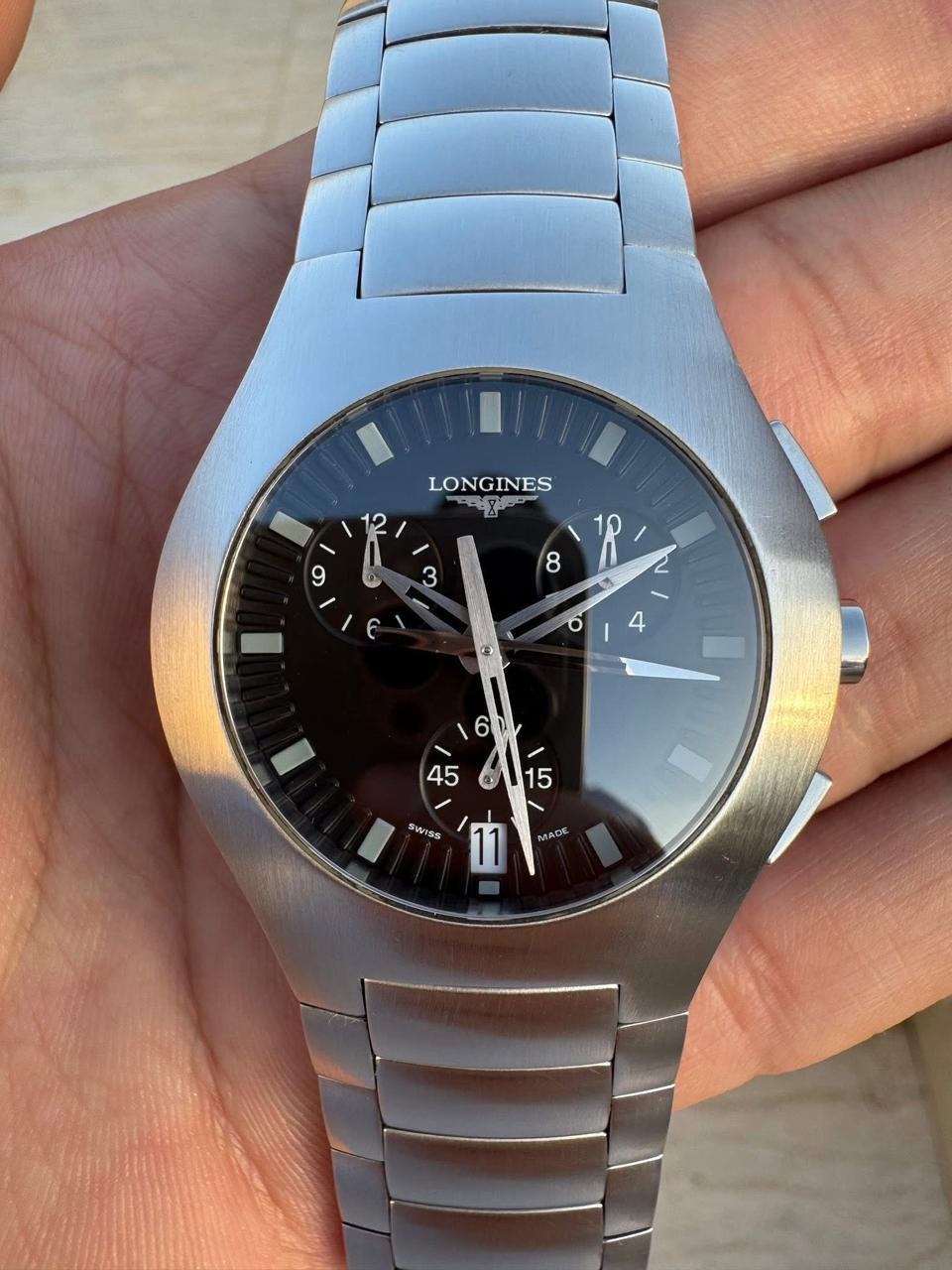 Longines Oposition L3 618 4 Cronografo Orologio da Uomo Set Completo in vendita 16