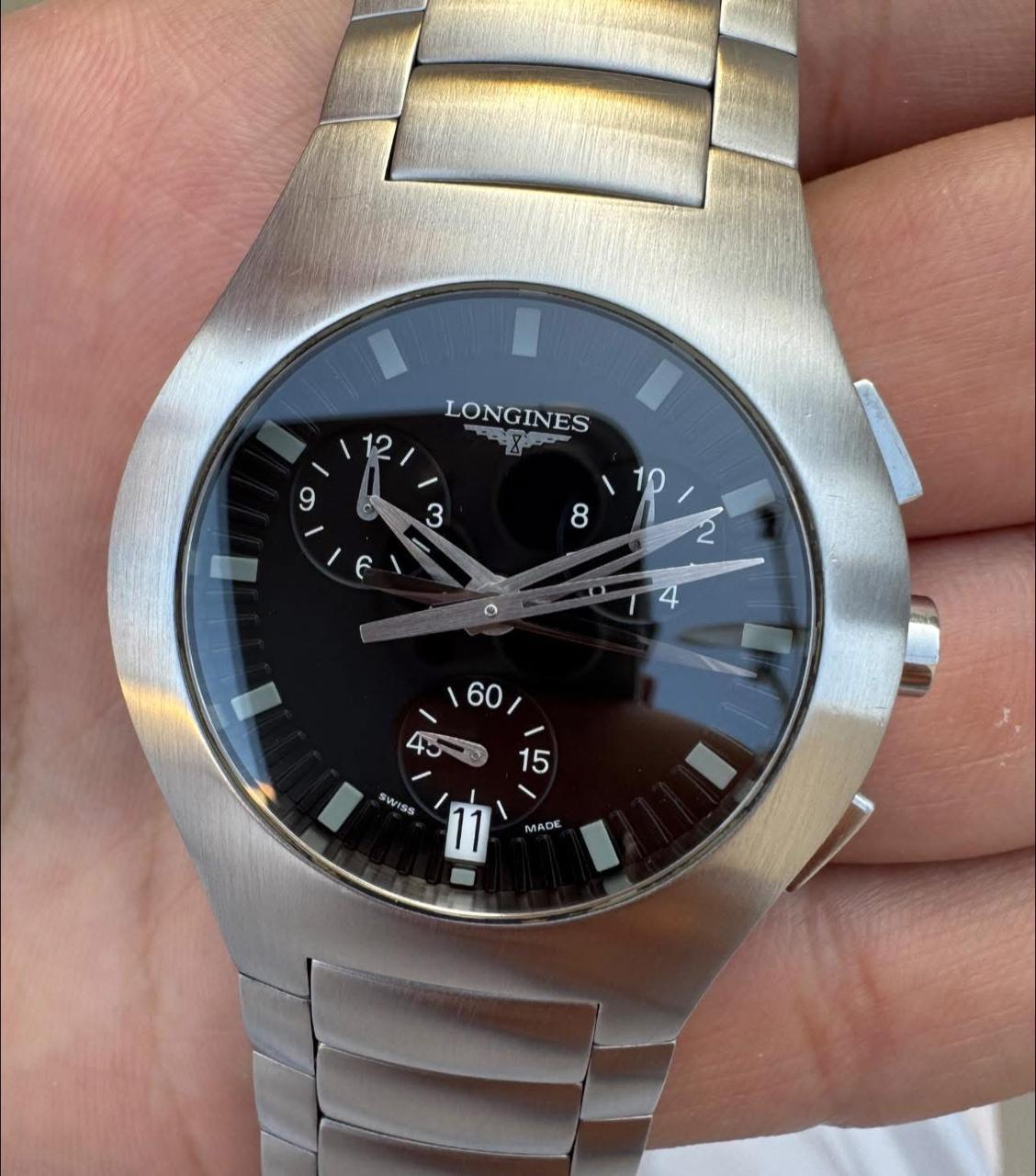 Longines Oposition L3 618 4 Cronografo Orologio da Uomo Set Completo in vendita 1