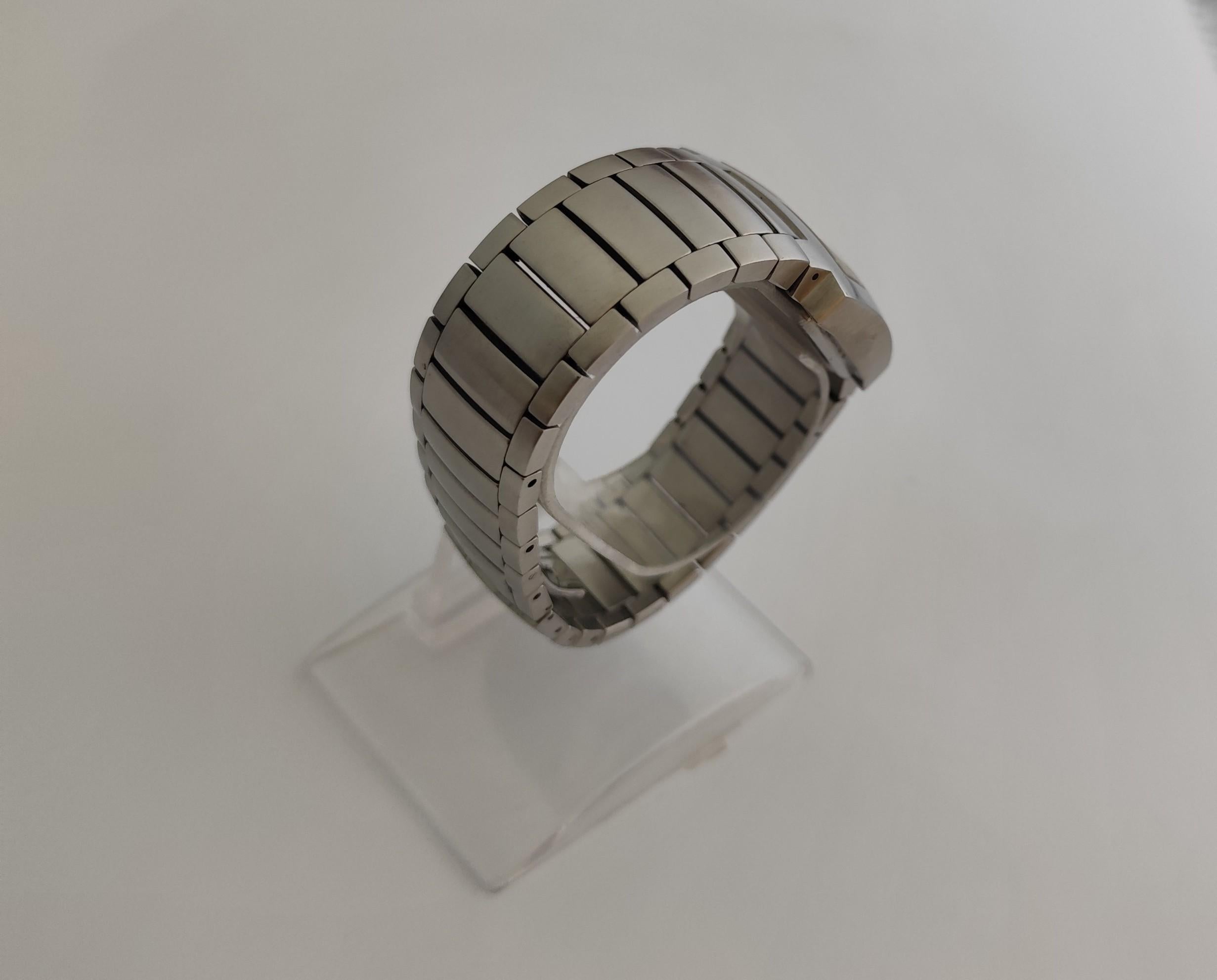 Longines Oposition L3.628.4 Men's Chronograph Steel Watch en vente 7