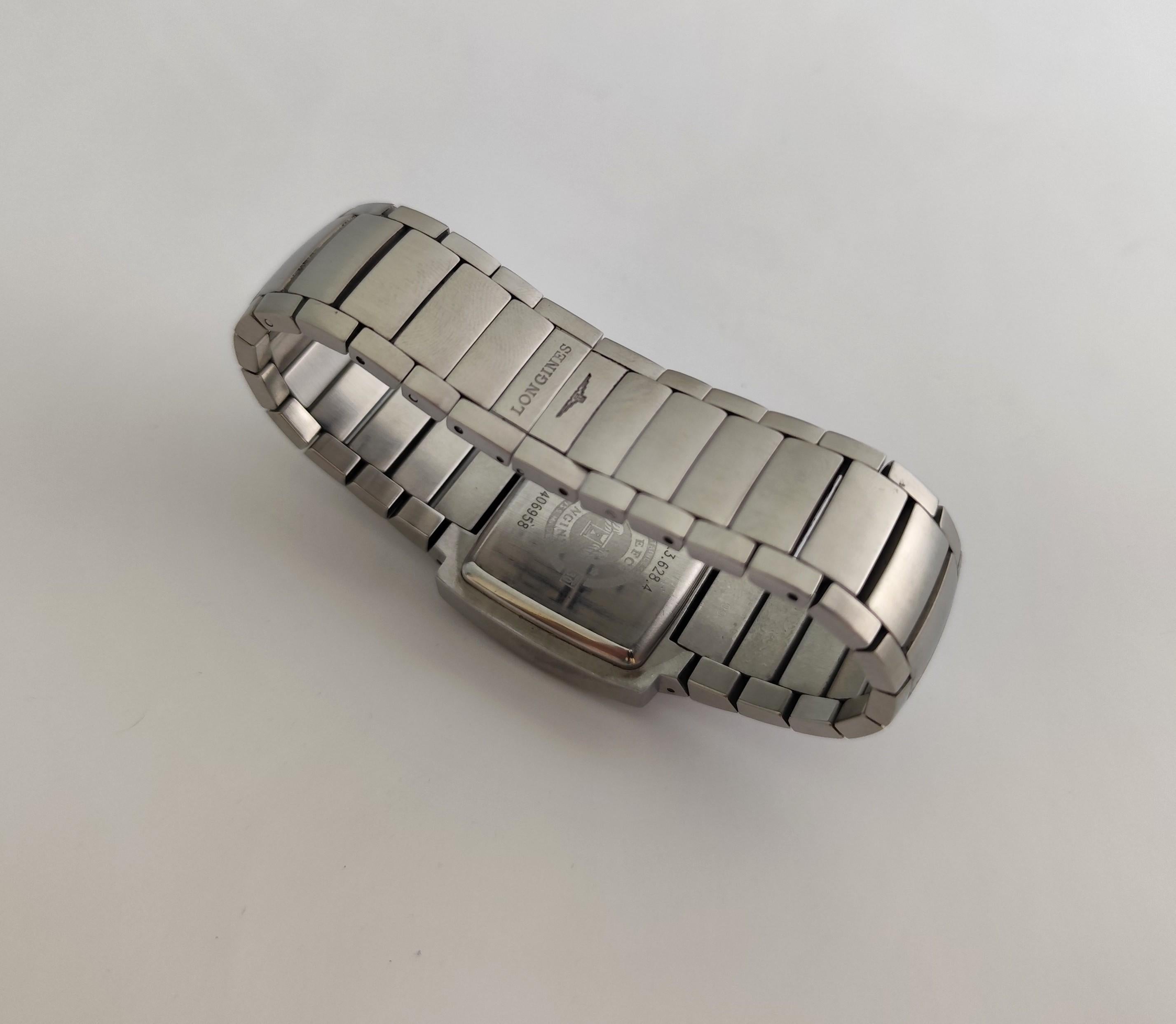 Longines Oposition L3.628.4 Men's Chronograph Steel Watch en vente 8