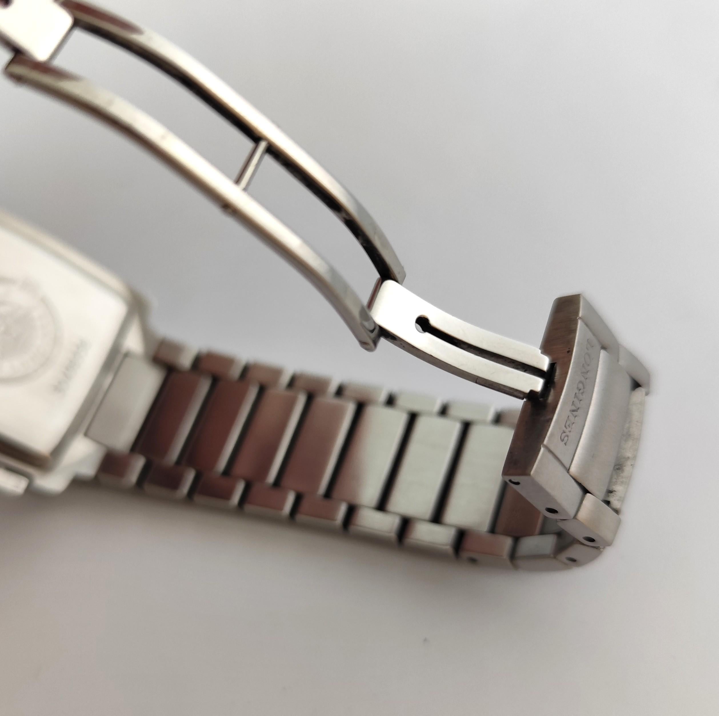 Longines Oposition L3.628.4 Men's Chronograph Steel Watch en vente 3