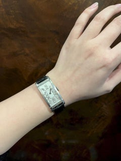 Longines Platinum Diamond Curvex Wrist Watch