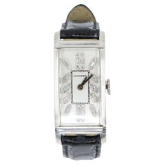 Vintage Longines Platinum Diamond Curvex Wrist Watch
