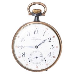Longines pocket watch in silver and Gold