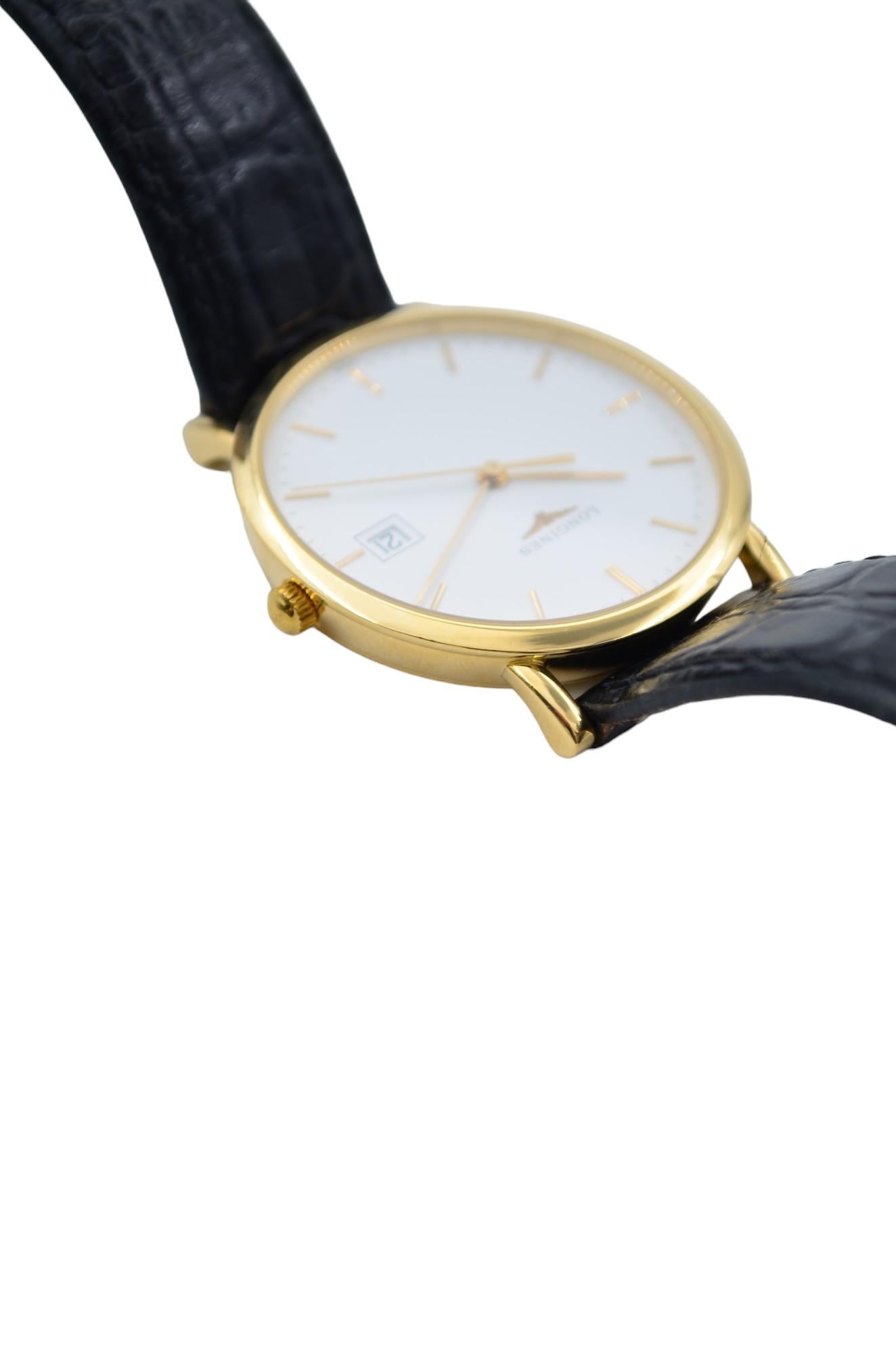 Longines Presence 34 White Dial Ladies' Watch Leather Strap Quartz L4.777.6.12.2 For Sale 8