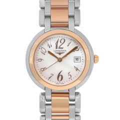 Longines Primaluna Two Tone Steel White MOP Dial Ladies Watch L8.112.5.83.6
