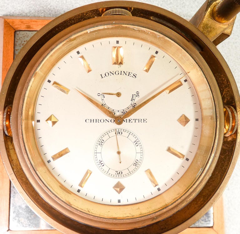 Longines "Ratt Tid" Exact Time, Chronometer Table Clock Cal, 24.99,  1940/50s For Sale at 1stDibs | zenith ratt tid