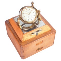 Longines "Ratt Tid" Exact Time, Chronometer Table Clock Cal, 24.99, 1940/50s
