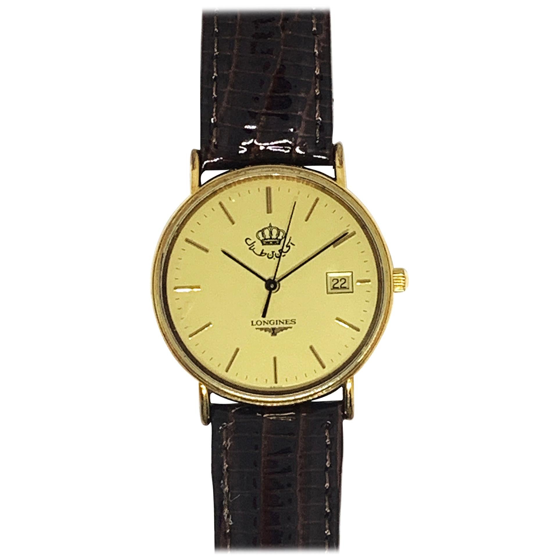 Longines Round Watch Gold-Plated