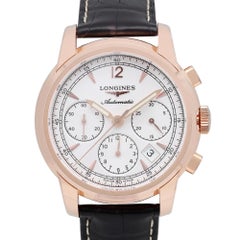 Longines Saint-Imier Montre automatique 41 mm en or rose 18 carats avec cadran blanc L2.752.8,72.3
