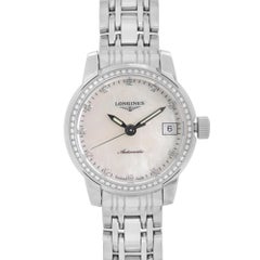 Montre automatique Longines Saint Imier en acier avec cadran en diamants MOP, pour femmes L22630876