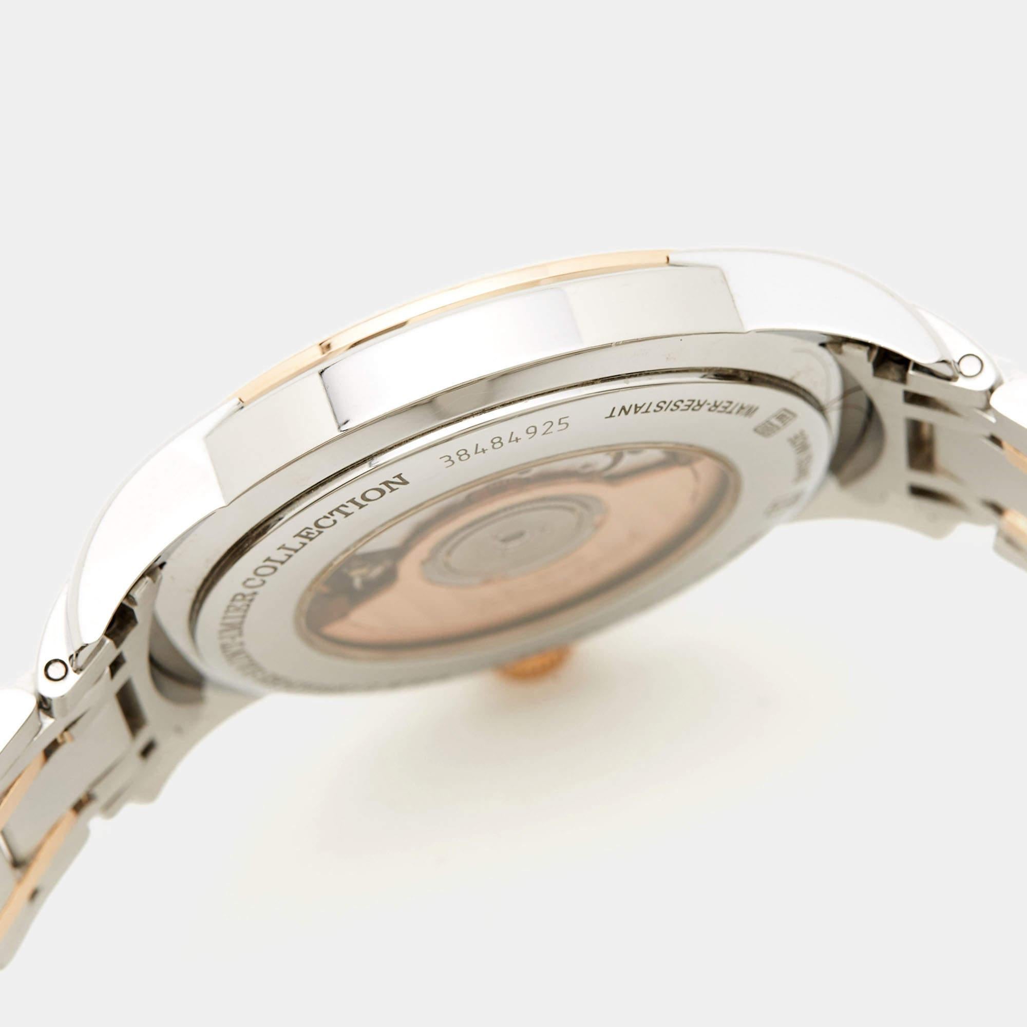 Longines SIlver 18K Rose Gold Saint-Imier Collection Men's Wristwatch 41 mm 3