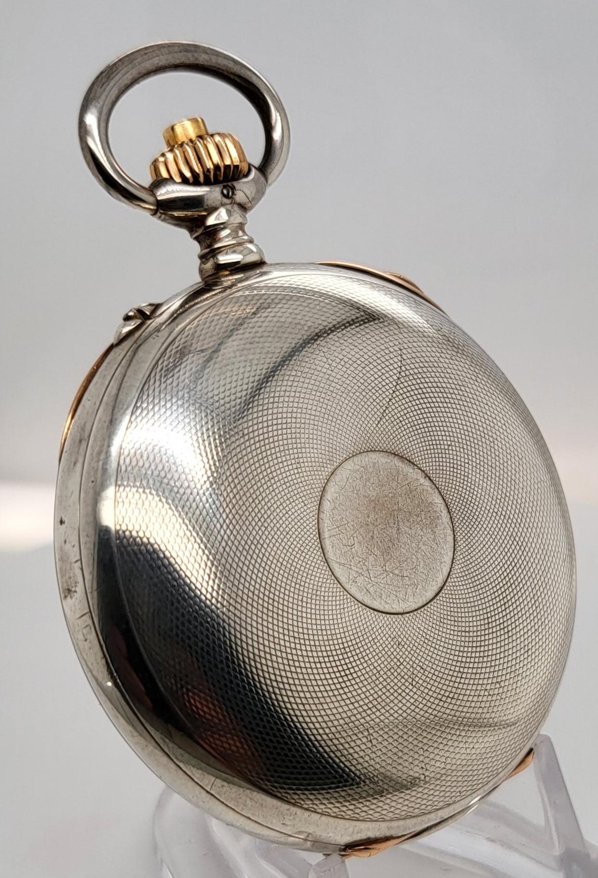 Longines Silver Pocket Watch Chronograph Rattrapante/Split Second 7 Grands Prix 10