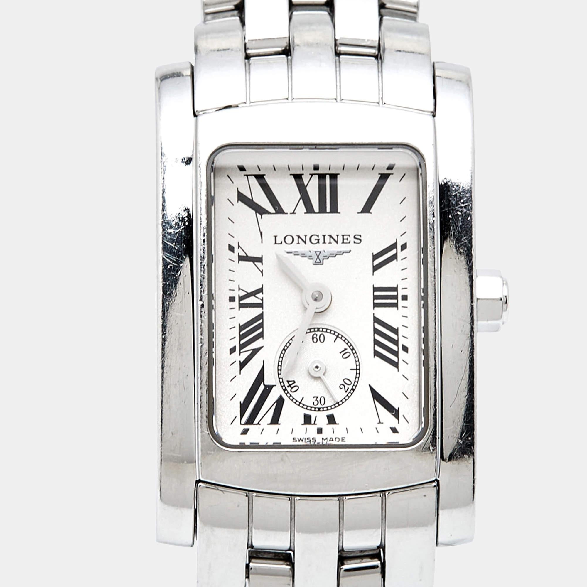 Longines Silver Stainless Steel Dolce Vita L51554716 Women’s Wristwatch 20 mm 3