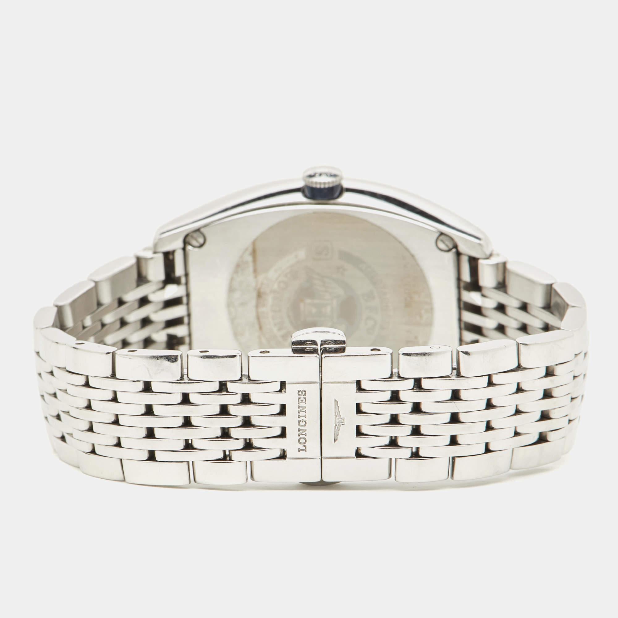 Longines Silver Stainless Steel Evidenza L2.642.4.73.6 Women's Wristwatch 33.10  1