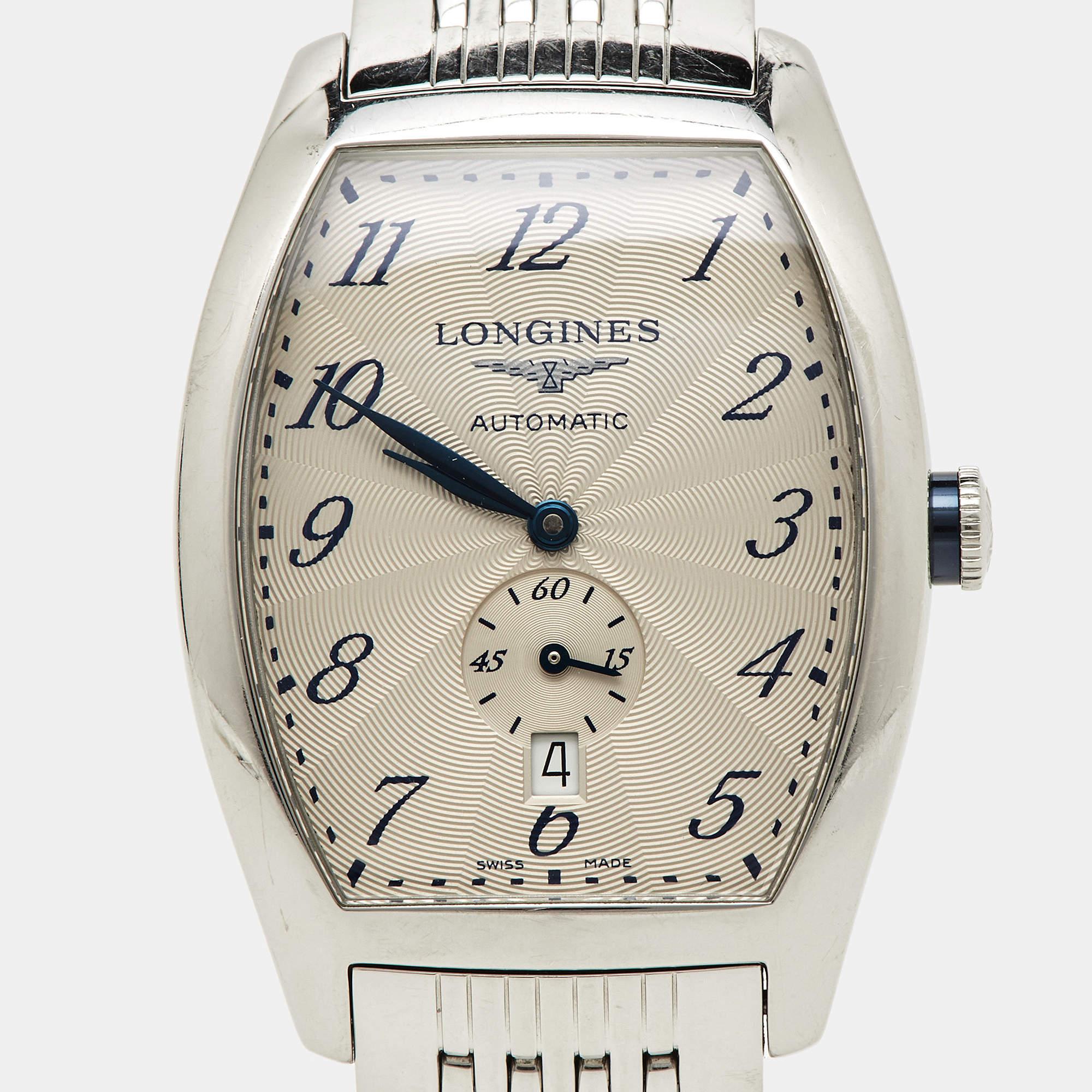 Longines Silver Stainless Steel Evidenza L2.642.4.73.6 Women's Wristwatch 33.10  2