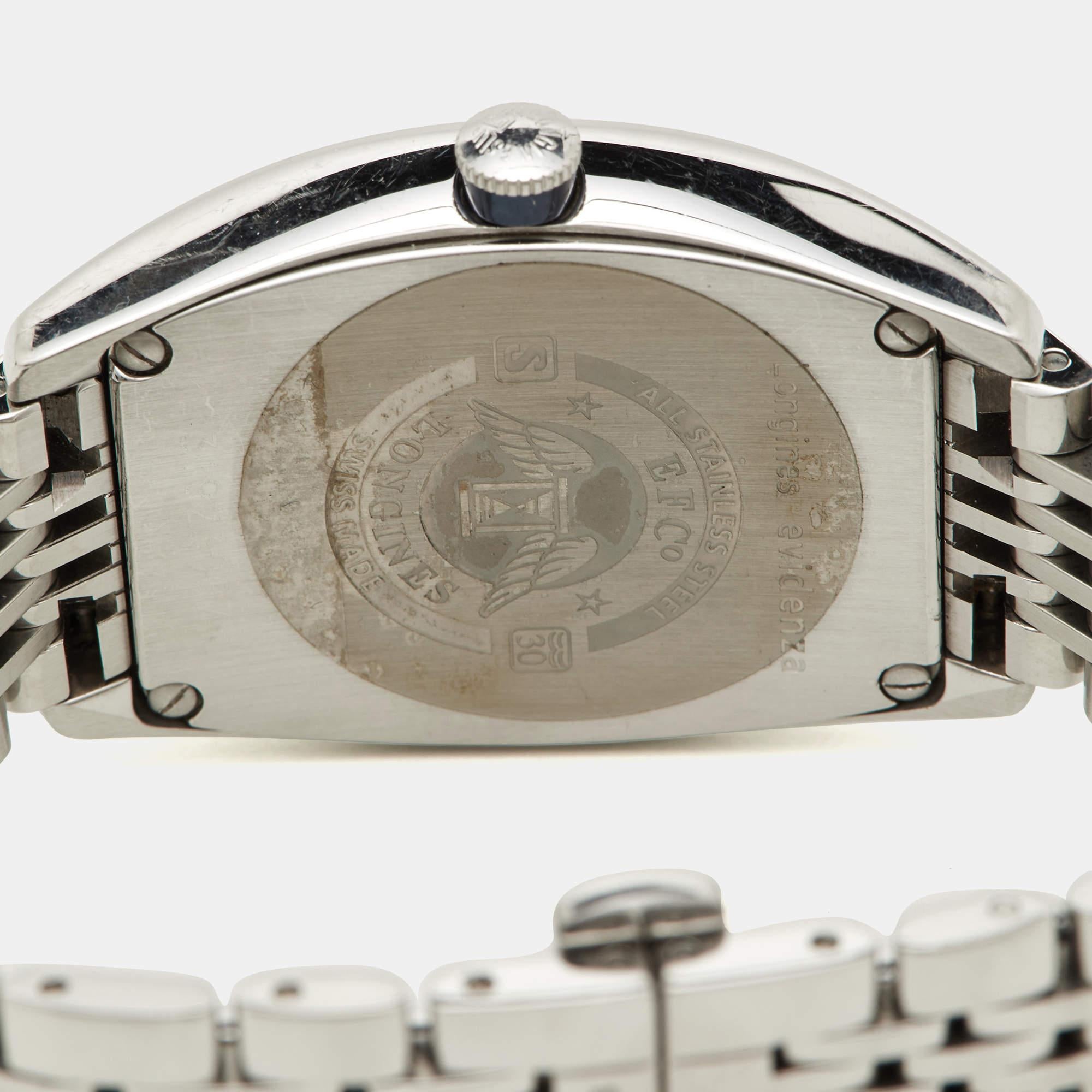 Longines Silver Stainless Steel Evidenza L2.642.4.73.6 Women's Wristwatch 33.10  3