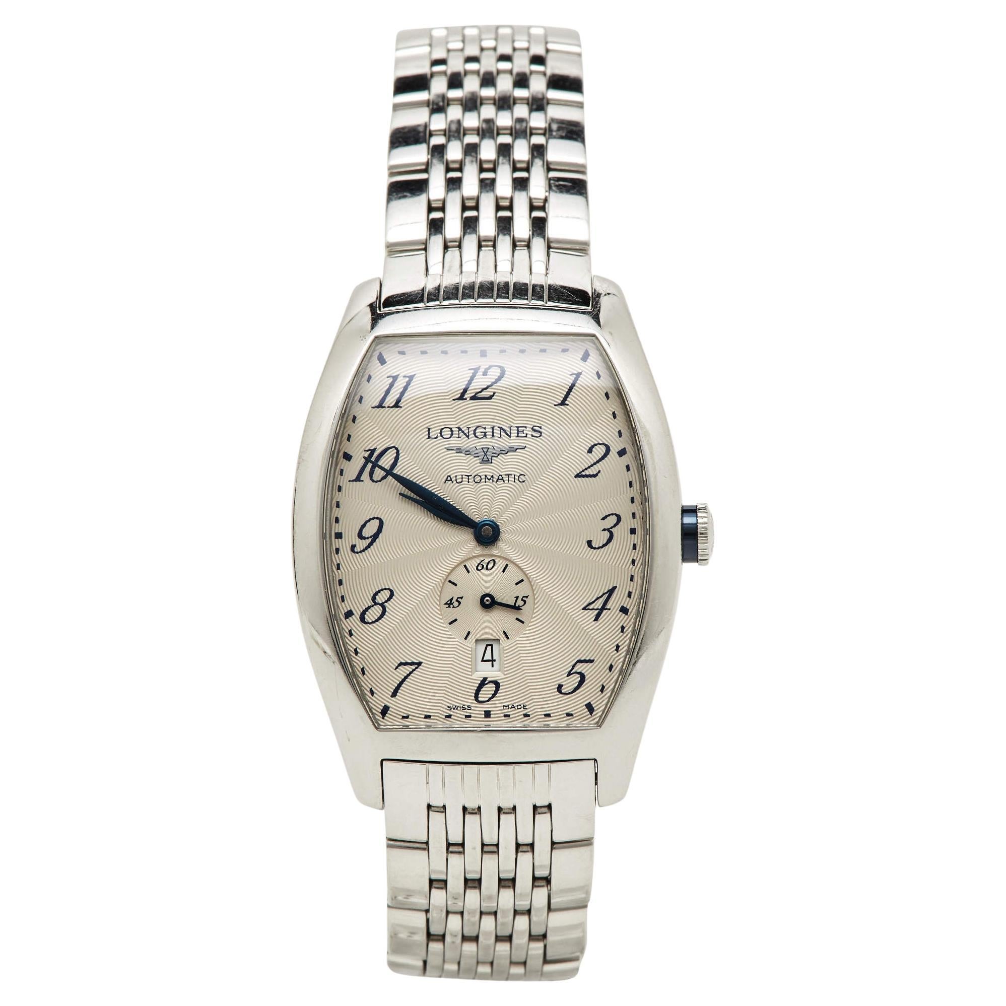Longines Silver Stainless Steel Evidenza L2.642.4.73.6 Women's Wristwatch 33.10 
