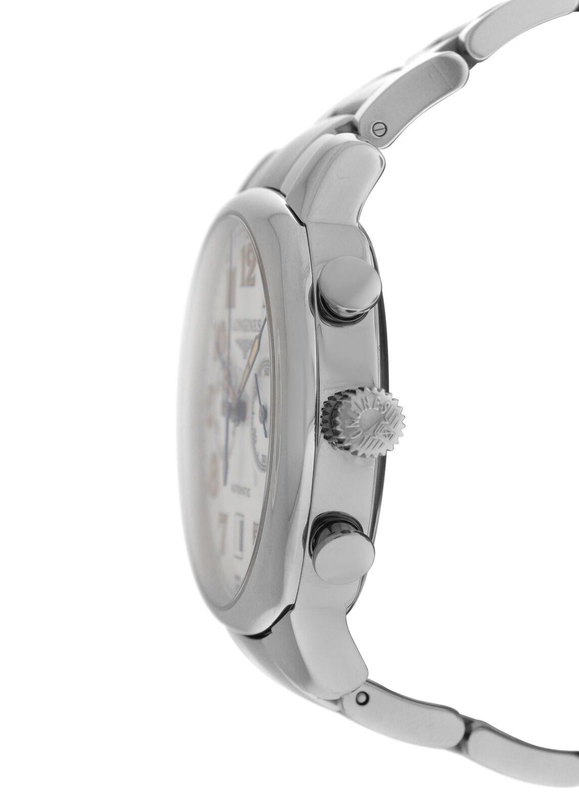 
Brand	Longines
Model	Spirit Chronograph L2.705.4.232
Gender	Men's
Condition	Pre-owned
Movement	Automatic 
Case Material	Stainless Steel 
Bracelet / Strap Material	Stainless Steel
Clasp / Buckle Material	Stainless Steel
Clasp Type	Butterfly