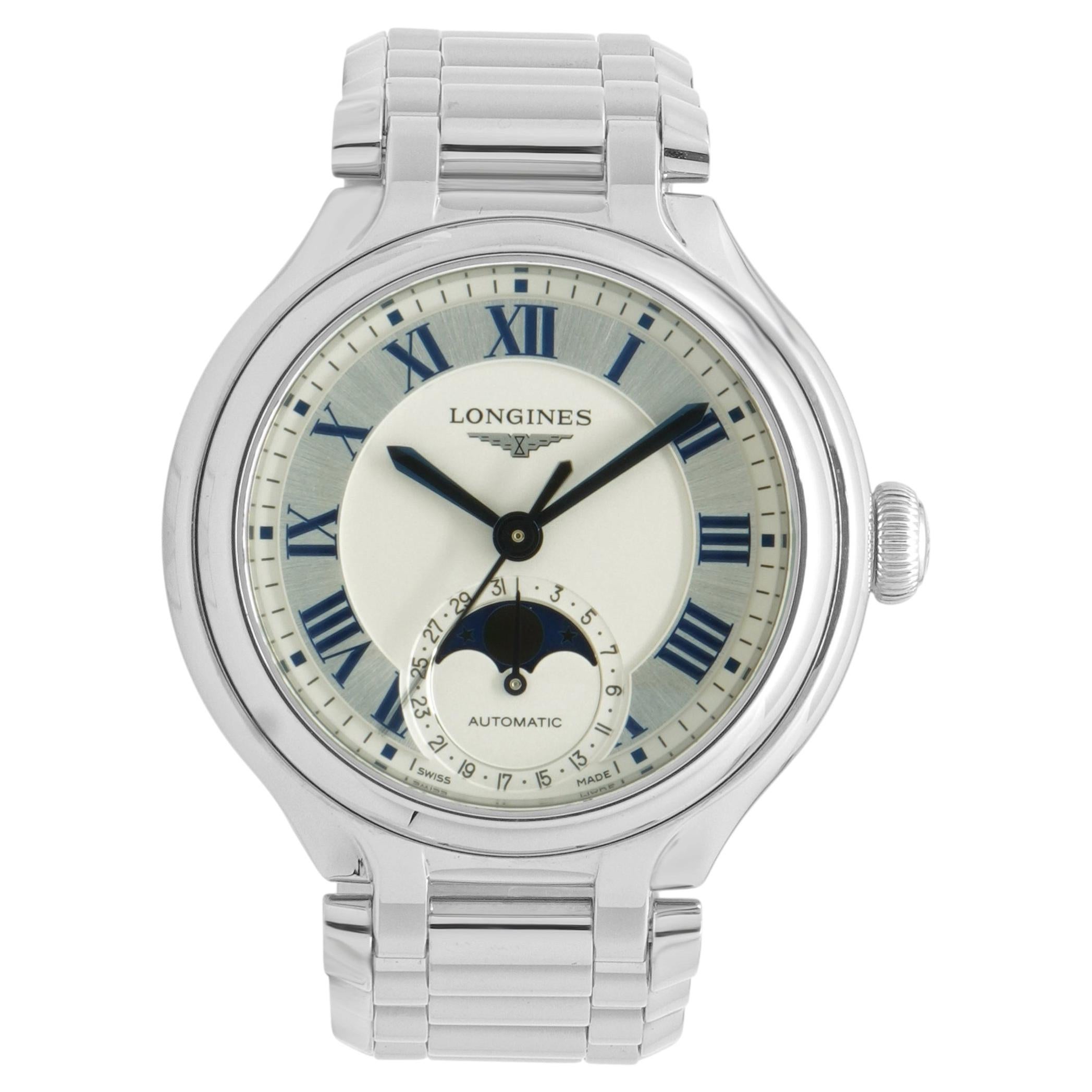 Longines Stainless Steel Primaluna Moonphase 34mm