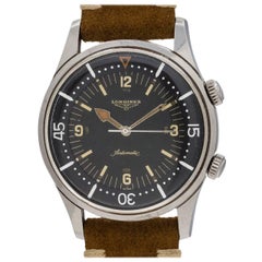 Longines Stainless Steel Super Compressor Diver’s Manual Wristwatch Ref 7042-3