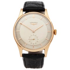 Longines Vintage 18K Rose Gold CAL.27M Wristwatch