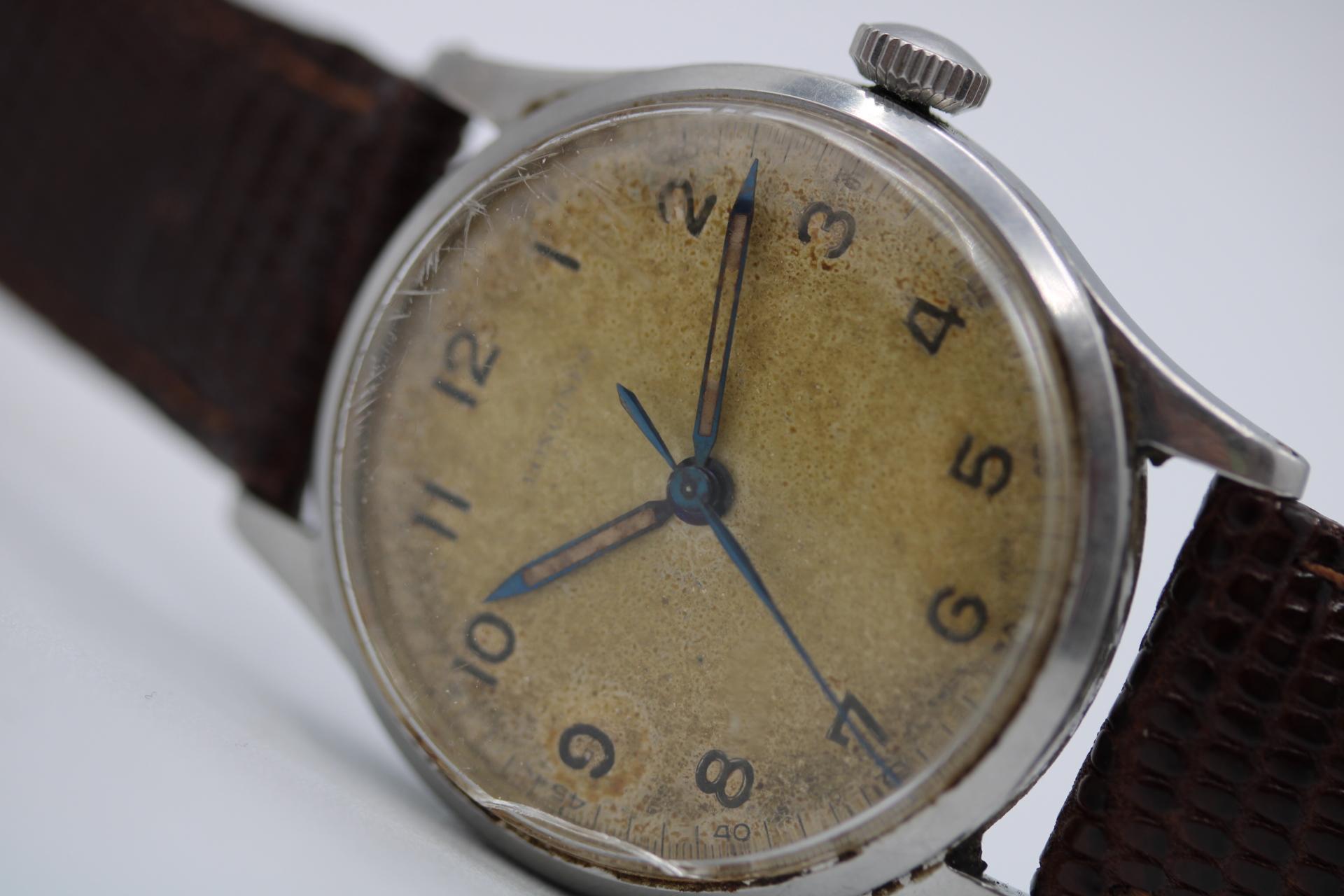 Longines Vintage 1948 Dress Watch  Dennison-Fall  Manueller Wind im Angebot 9