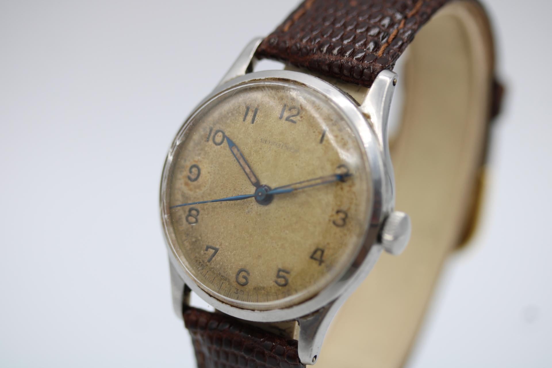 Longines Vintage 1948 Dress Watch  Dennison-Fall  Manueller Wind Herren im Angebot