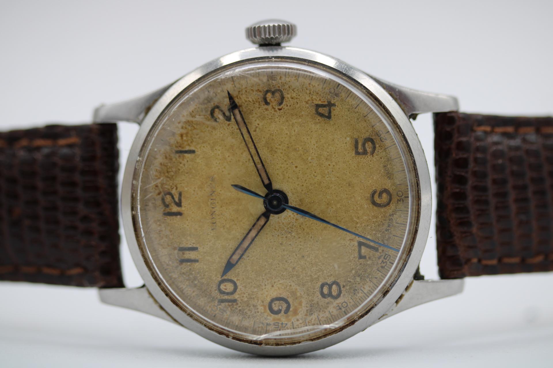 Longines Vintage 1948 Dress Watch  Dennison-Fall  Manueller Wind im Angebot 5