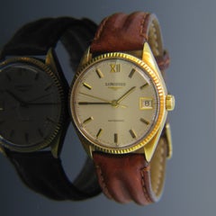 Longines Vintage Automatic Yellow Gold Wristwatch, circa 1970