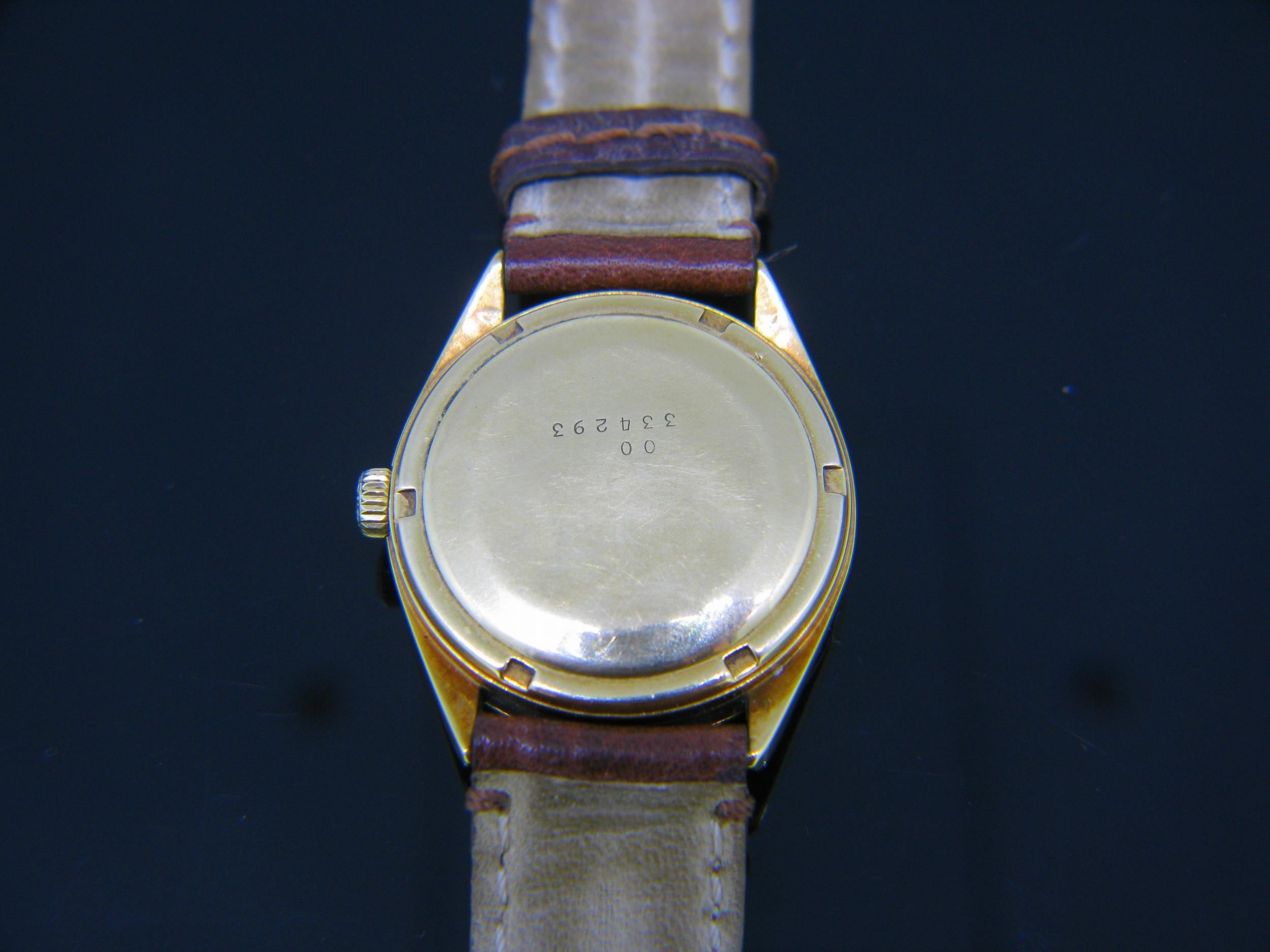 Longines Vintage Automatik-Armbanduhr aus Gelbgold, um 1970 für Damen oder Herren