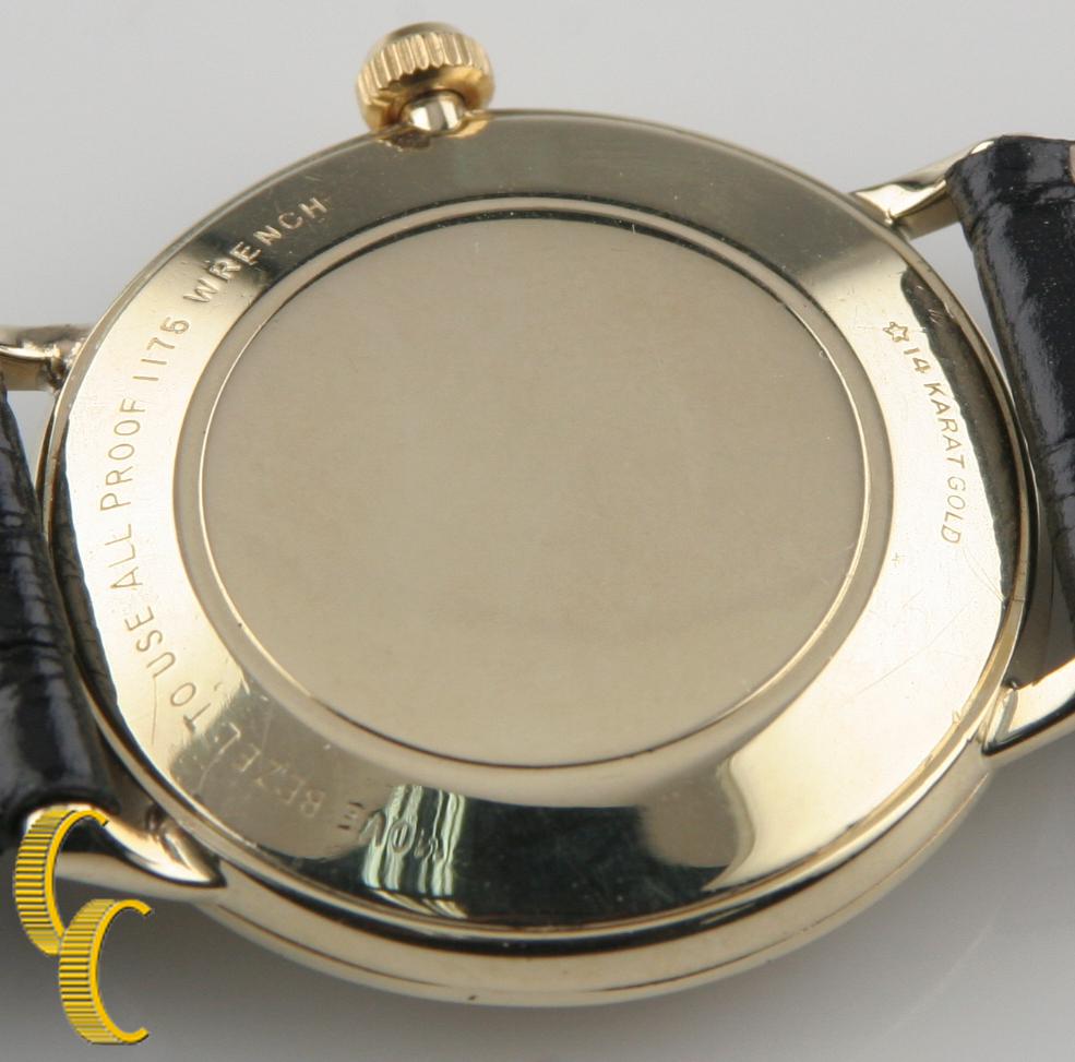 black leather men's vintage longines