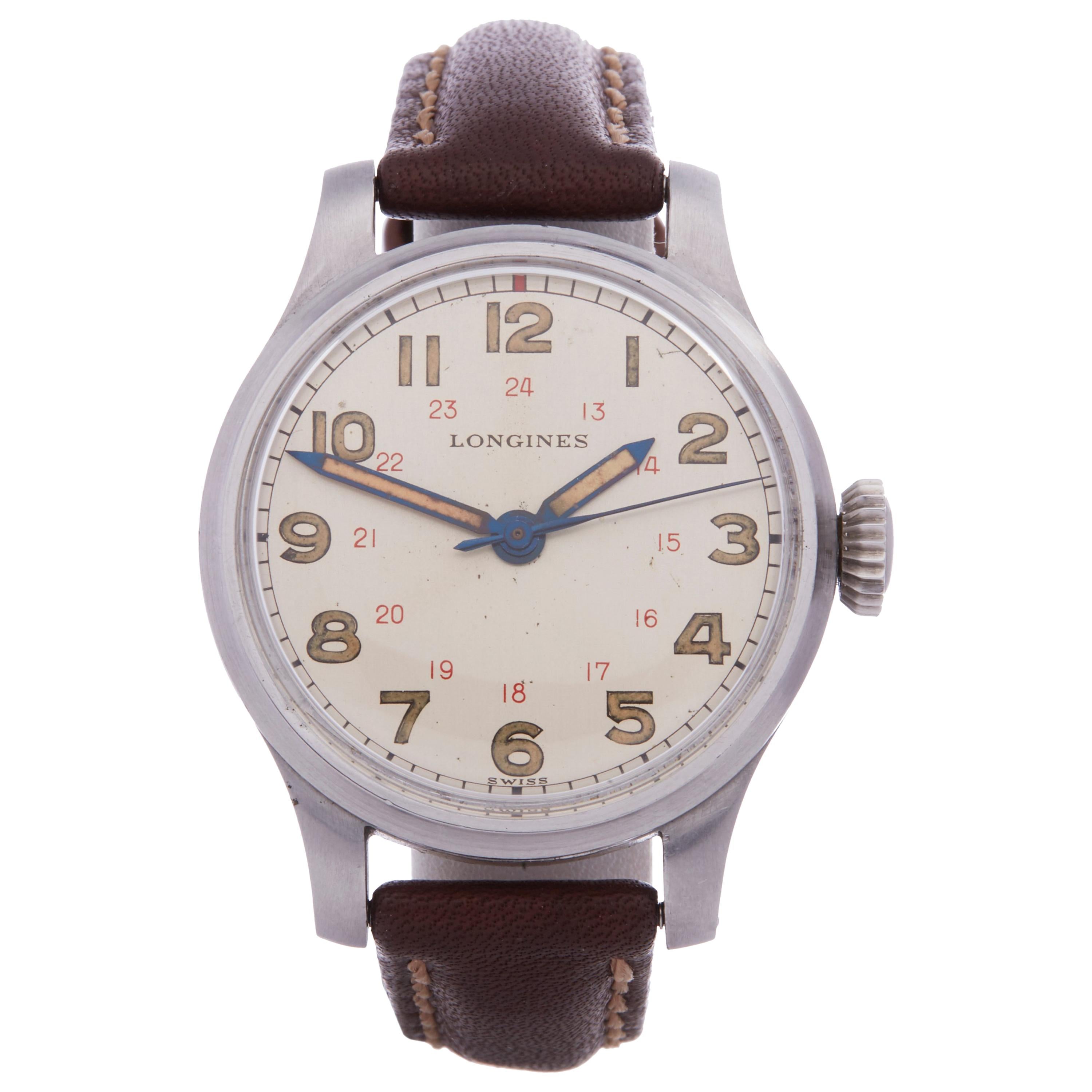 Longines Vintage Stainless Steel Wristwatch