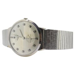 LONGINES WATCH. 14k Longines Diamond Mens Watch with 14 diamond Face.