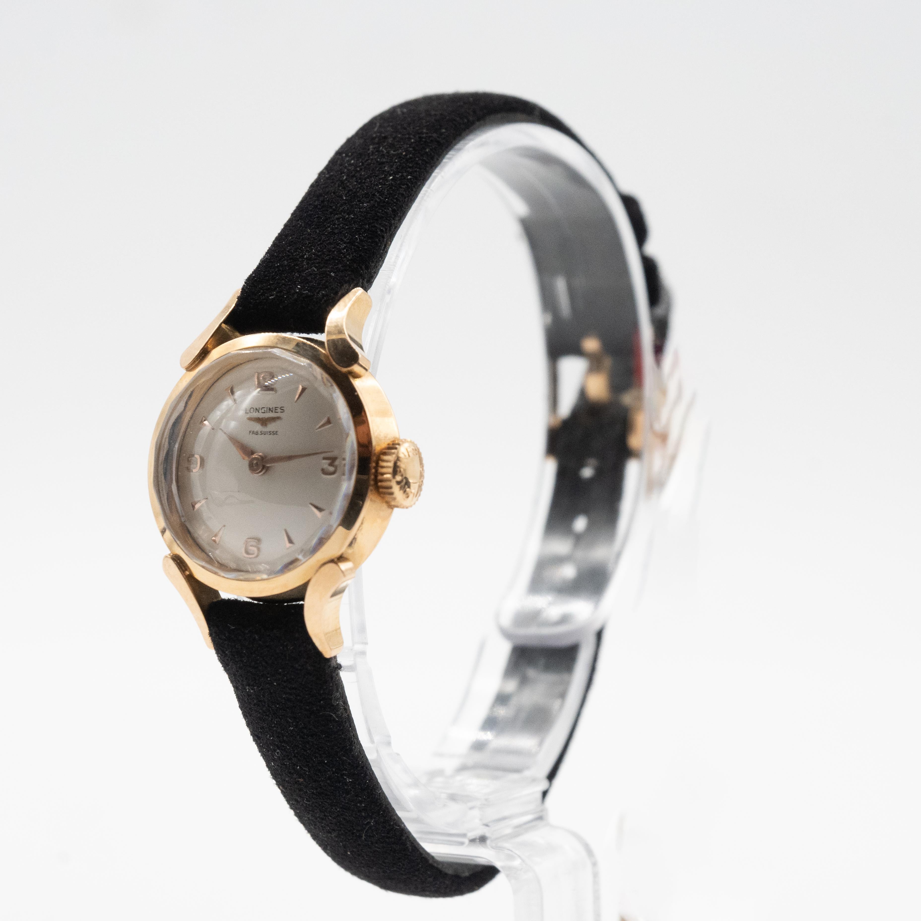 Women's Longines Watch 18-Carat Gold For Sale