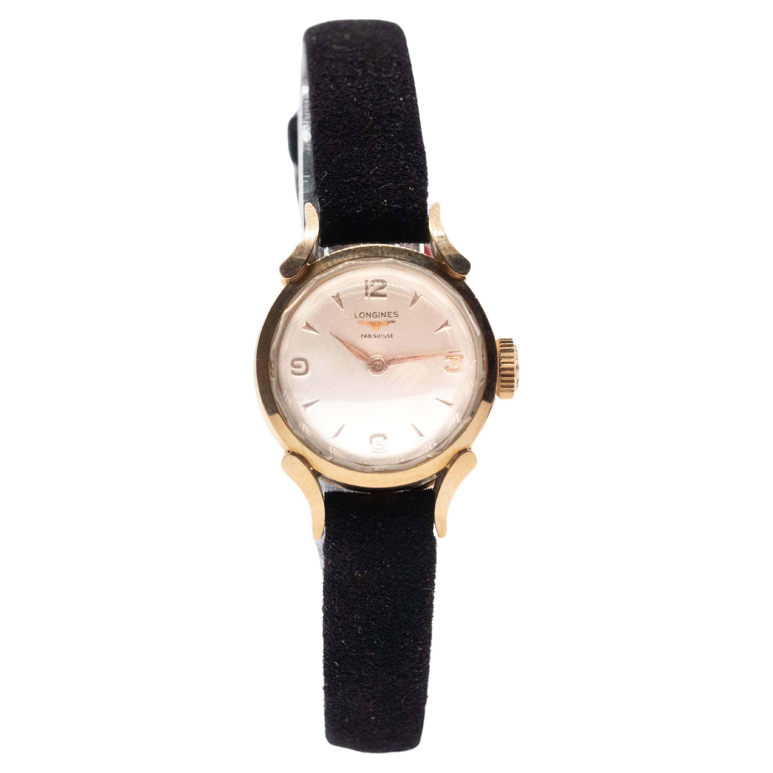 Longines Watch 18-Carat Gold For Sale